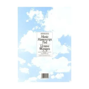 Music Sales Woodstock Music Manuscript Paper: 12 Stave – 96 pages