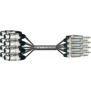 MUSIC STORE Studio Multicore/Eco 8/XLR-Jack 10m / XLR female > Jack sym