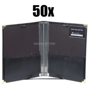 Musicfolder.com Black Folder Brass 50x – Set