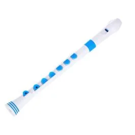 Flauto Dolce soprano Nuvo white/blue diteggiatura tedesca