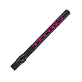Flauto Nuvo Toot 2.0 corpo in abs nero rosa con borsa