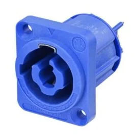 Powercon pannello Neutrik blu NAC3MPXXA