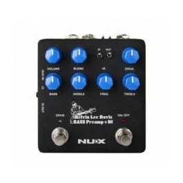 Nux nbp-5 bass preamp + di stompbox a pedale
