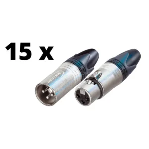 Neutrik 15 x NC3MXX XLR Stecker