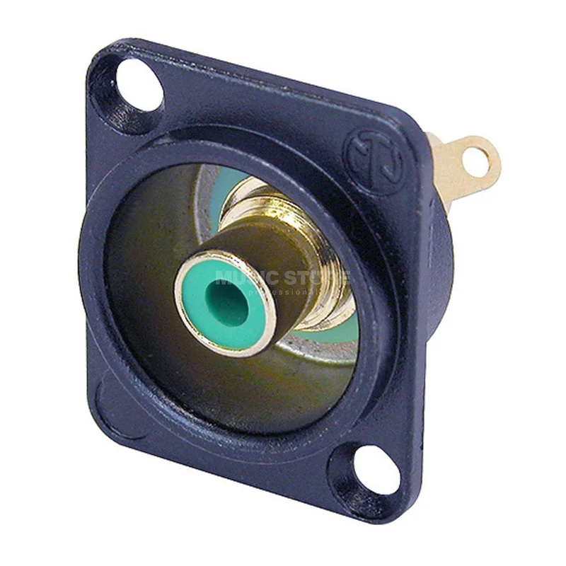 Neutrik NF2D-B-5 RCA Mounting Socket green