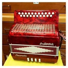 Fratelli Gentili organetto 8 bassi in do/fa rosso