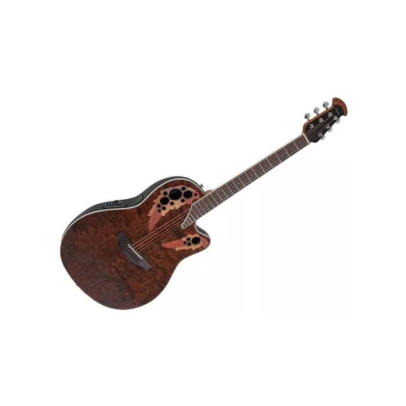 Ovation CE48P Celebrity Elite Plus Super Shallow Tiger Eye