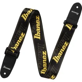 Tracolla chitarra Ibanez GSD50-YE logo nero giallo 5cm