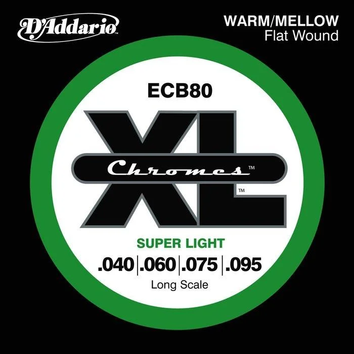 D’Addario ECB80 Chromes Flat Wound