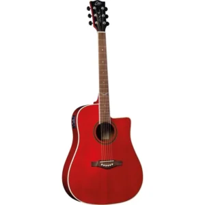 EKO GUITARS – NXT D100CE SEE THROUGH RED