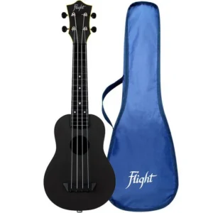 Flight: TUS35E Travel Electro Ukulele – Black (ELETTRIFICATO)