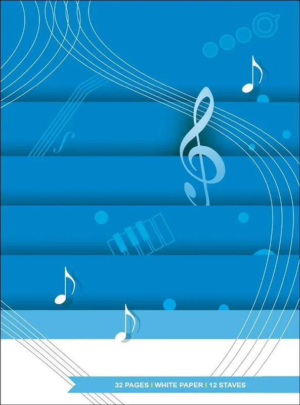 Quaderno di Musica 12 righi – 32 pagine bianche