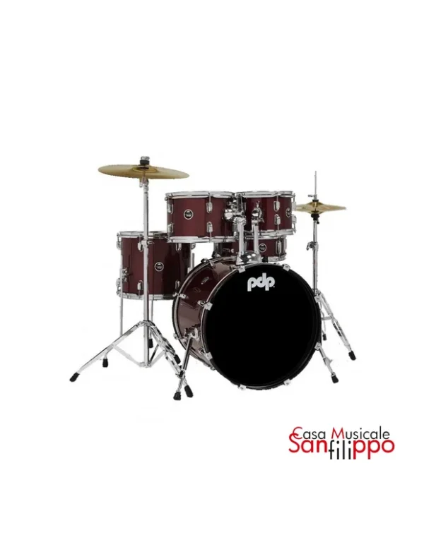 Pdp Center Stage 20″ Ruby Red Sparkle