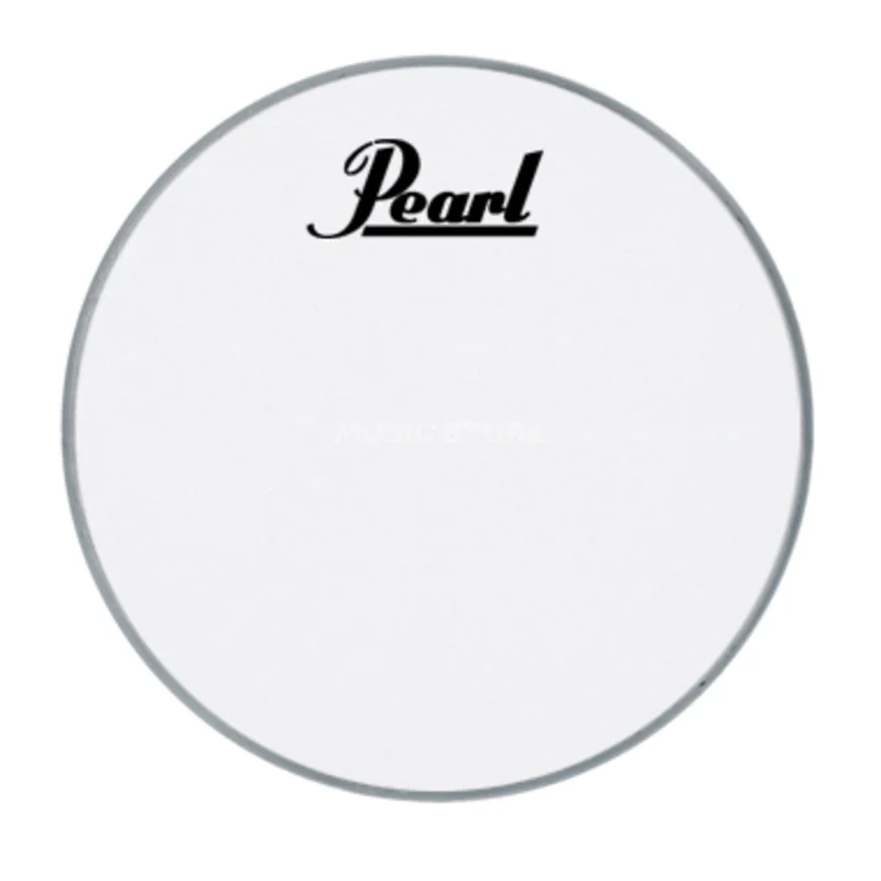 Pearl Bass Drum Front Head 22″, white, w/logo