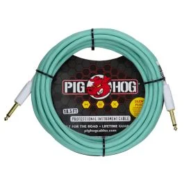 Cavo jack/jack 5,6 mt Pig Hog Hex Silent plug seafoam green | Cavalli Musica