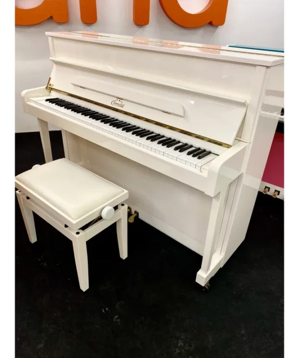 PIANOFORTE VERTICALE CLEMENT C-114 PANNA + PANCA