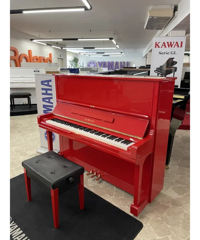PIANOFORTE VERTICALE YAMAHA U3H ROSSO