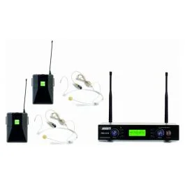 Audio Design Pro pmu 2212bp sistema wireless 200 ch, uhf 2 head set