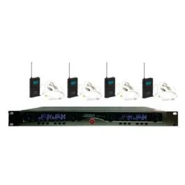 Audio Design Pro pmu 440 set 4 microfoni wireless con body pack +
