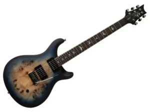 PRS SE Custom 24-08 Poplar Burl LTD Lake Blue Midnight Burst