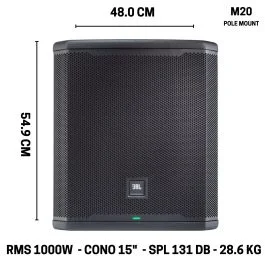 Subwoofer JBL PRX915XLF 1000W 15″