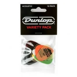 Dunlop pvp112 acoustic variety pack (busta da 12 plettri)