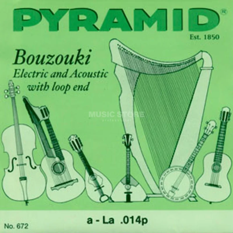 Pyramid Bouzouki Saiten 672/8 Mensur 69 cm, 8-saitig