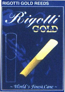 RIGOTTI SCATOLA ANCE 10 PEZZI GOLD PER SAX SASSOFONO ALTO 3 MEDIUM