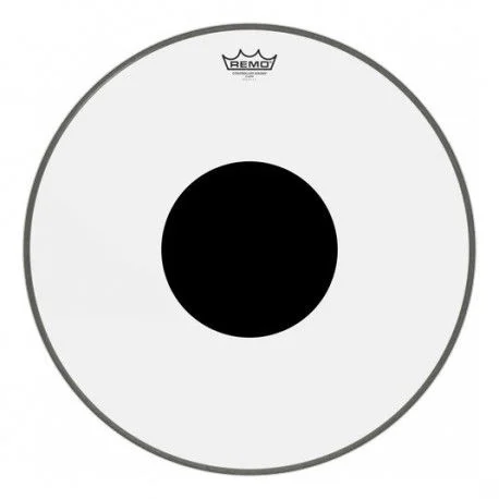 REMO CS132010 PELLE BATTERIA CONTROLLED SOUND BLACK DOT TRASPARENTE 20 PER CASSA CS-1320-10