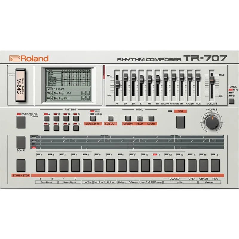 VST codice di licenza Roland TR-707 – acquistare online