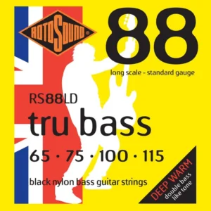 Rotosound Bass String Black Nylon 65-115 Flat Wound