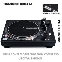 Reloop RP-4000 MK2 Giradischi Trasmissione phono out nero