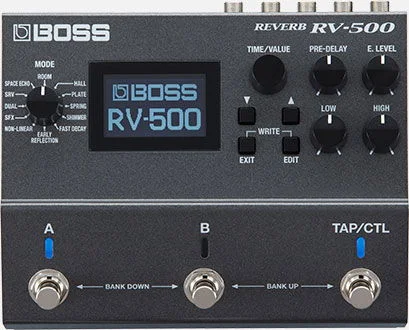 BOSS RV500 REVERB PEDALE EFFETTO RIVERBERO PER CHITARRA RV-500