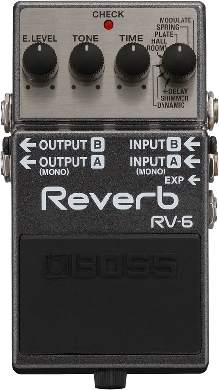 BOSS RV6 DIGITAL REVERB EFFETTO A PEDALE PER CHITARRA RV-6
