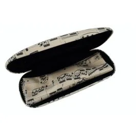 Custodia porta occhiali con panno in microfibra colore creme Agifty