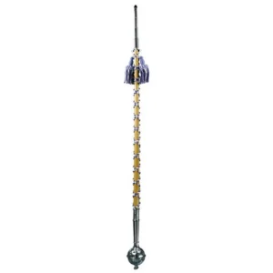 Sandner H 95 Mace, 95 cm, rattan, blue/white