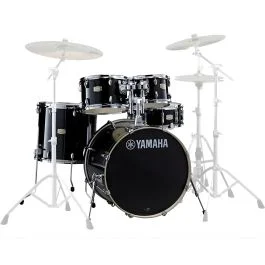 Batteria Acustica Yamaha Stage Custom Birch 22″ 5pz Raven Black | Cavallimusica