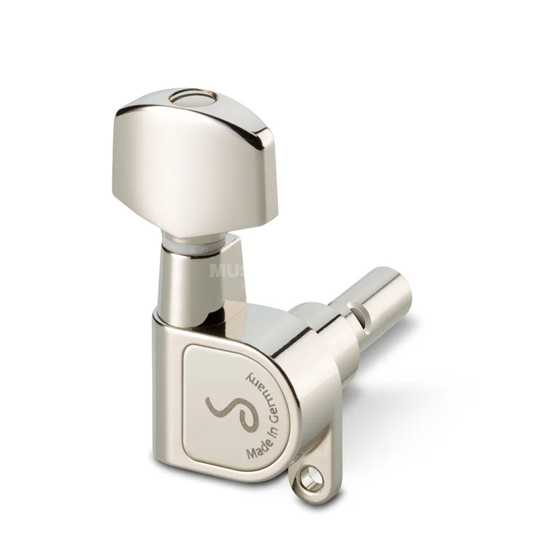 Schaller M6 Mechanik, 6L, Nickel 1:12, 10mm, Kleine Flügel