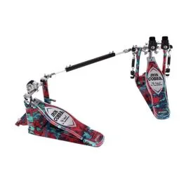 Pedale Cassa Doppio Tama HP900RWMCS Iron Cobra rolling glide ltd 50th anniversary marble coral swirl