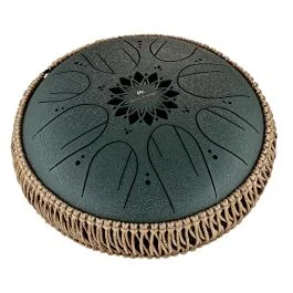 Steel tongue drum 10″ Meinl Sonic Energy MOSTD4DG dark green