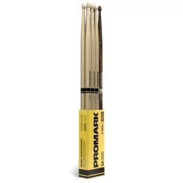 Bacchette Promark Hickory Rebound 5A punta legno ghianda 4 paia