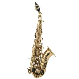 Grassi SSPC800MKII Sax Soprano Curvo ottone laccato e custodia