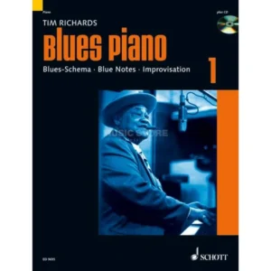 Schott Music Blues Piano Band 1 Tim Richards, Buch/CD
