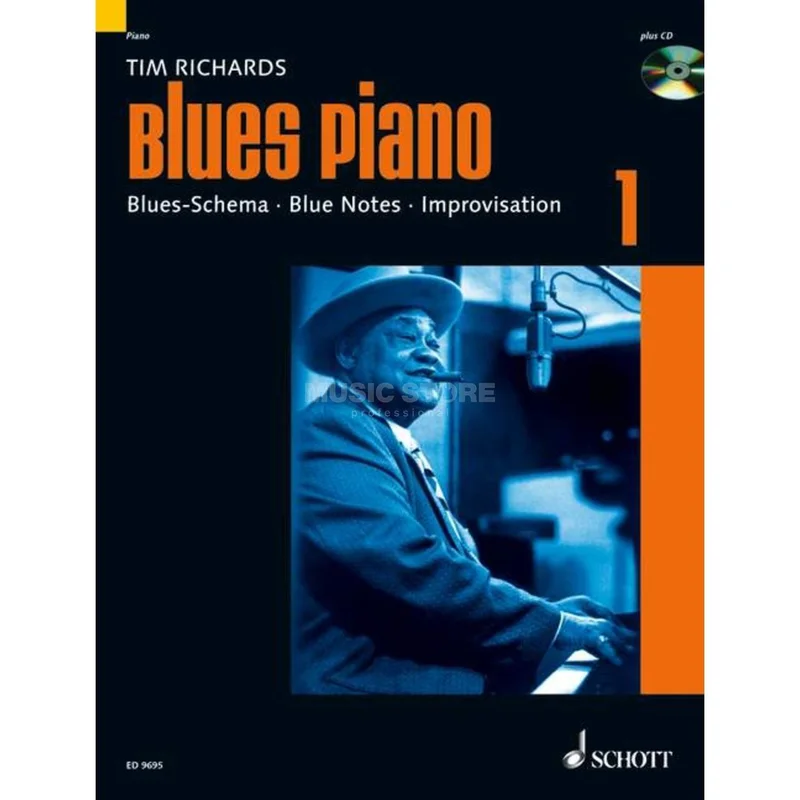 Schott Music Blues Piano Band 1 Tim Richards, Buch/CD