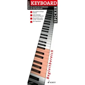 Schott Music Keyboard-Spicker Grifftabelle für Keyboard
