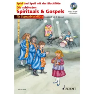 Schott Music Schönsten Spirituals & Gospels Magolt,1-2 Sopranbfl,Buch/CD
