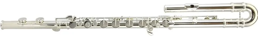 TREVOR JAMES 33253 FLAUTO TRAVERSO BASSO BASS FLUTE CON BOCCOLA ARGENTATA