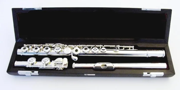 MURAMATSU EX-III RCEO FLAUTO TRAVERSO CON TESTATA IN ARGENTO FORI APERTI DISCENDENTE AL DO