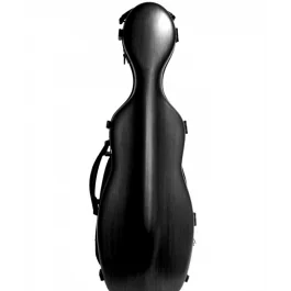 Custodia per violino sagomata a forma di violoncello nera effetto graffiato