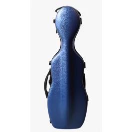 Custodia per violino sagomata a forma di violoncello blu disco